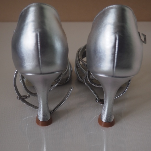 New Elegant Silver Bloch Valeria Latin Dance Shoes Size 6 - Picture 6 of 7